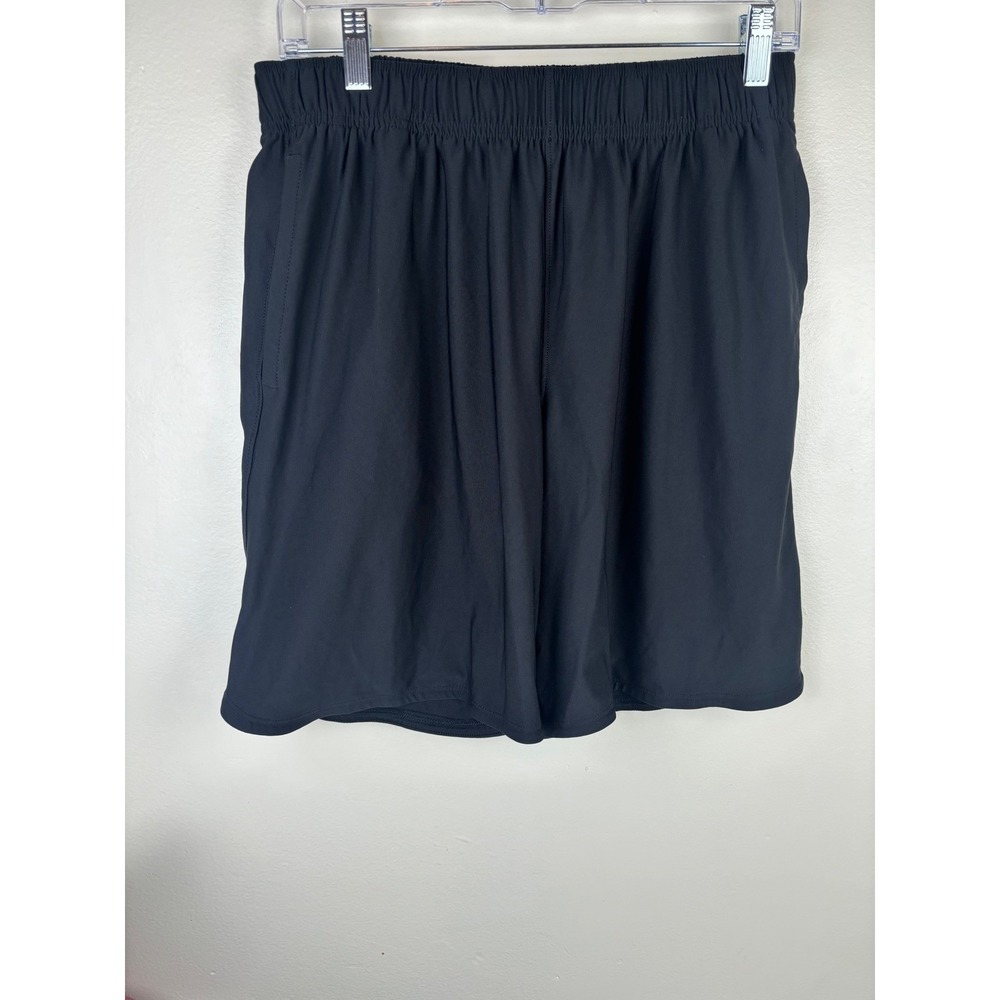Athletic Works Mens Training Shorts Black Size Medium 32-34 Elastic Waist Gym